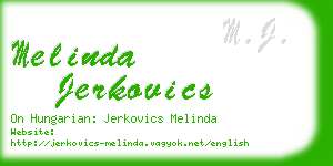 melinda jerkovics business card
